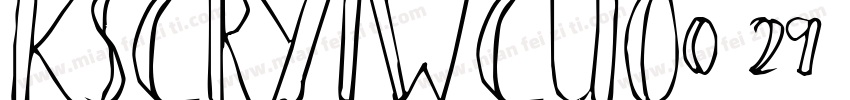 KSCRYIWCUO0 29 00字体转换